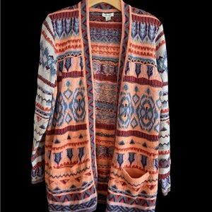 Sundance Vibrant Geometric Cardigan